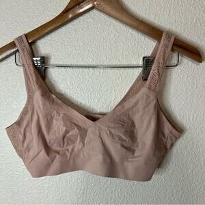 SOMA nude tan enbliss Demi Lace Bralette MEDIUM